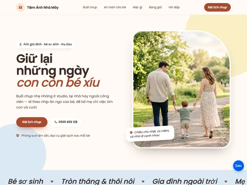 Ảnh chụp mẫu Ảnh Gia đình & Bé