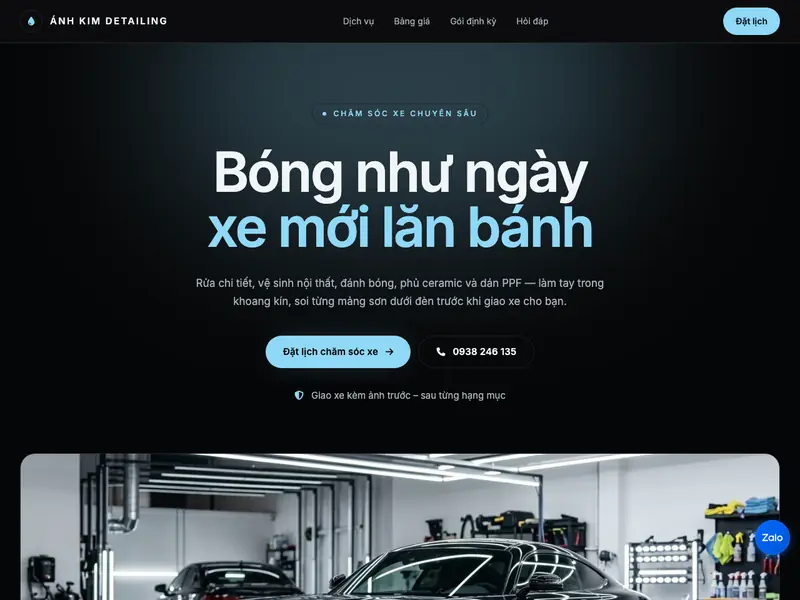 Ảnh chụp mẫu Chăm sóc Xe
