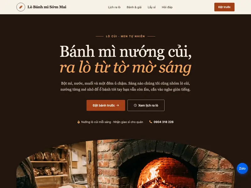 Ảnh chụp mẫu Lò Bánh mì