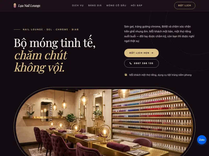 Ảnh chụp mẫu Nail Luxe
