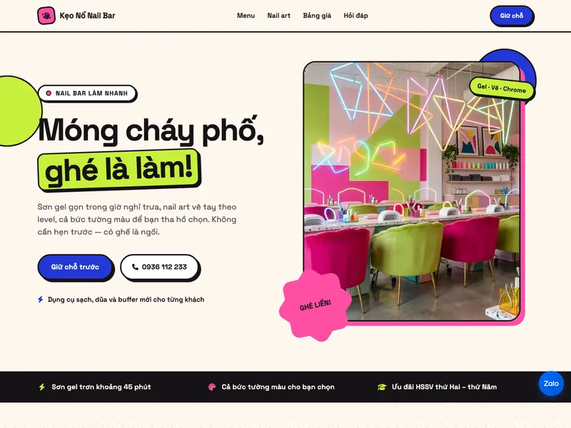 Ảnh chụp mẫu Nail Pop