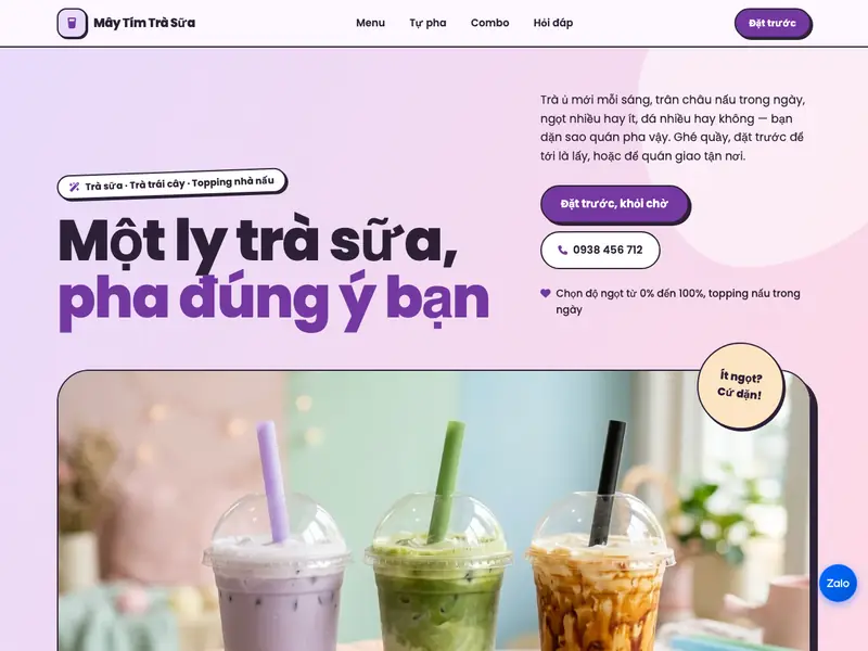 Ảnh chụp mẫu Trà sữa & Đồ uống