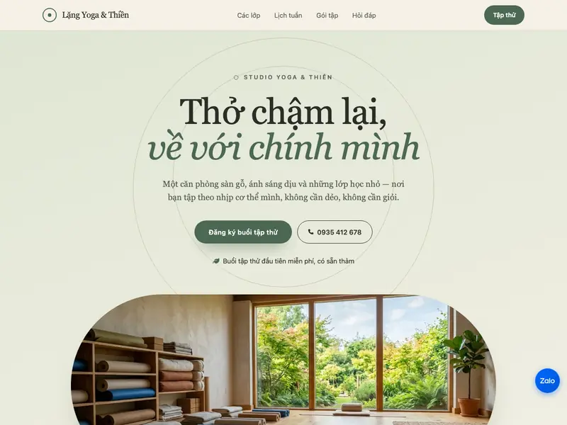 Ảnh chụp mẫu Yoga & Thiền